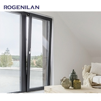 Immenses fenêtres étanches à double vitrage insonorisantes en aluminium résidentielles Fenêtres à battant en aluminium Fenêtres inclinables et tournantes