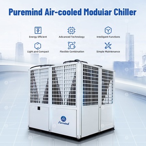Enfriador Modular <span class=keywords><strong>de</strong></span> Aire Comprimido Comercial <span class=keywords><strong>de</strong></span> 65kW, 100kW, 130kW, R410A para Grandes Edificios e <span class=keywords><strong>Instalaciones</strong></span>, <span class=keywords><strong>Aires</strong></span> <span class=keywords><strong>Acondicionados</strong></span> Industriales - Product Image 2