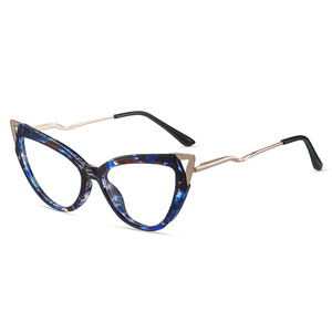 LMAMBA LT87307 2024 New High Quality Designer Retro Custom Logo Metal <b>Frames</b> Cat Eye <b>Eyeglasses</b> <b>Frames</b> Women - Product Image 1