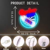 Enseigne néon LED murale pour salon de coiffure, éclairage néon lumineux, décoration pour salon de coiffure, enseignes néon personnalisées pour barbier