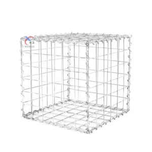 Hebei galvanisé à chaud avant cage en treillis métallique soudé gabion clôture gabion cage 1*1*1m gabion soudé