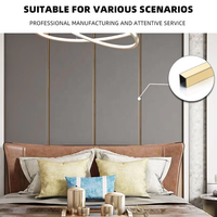 Promotion : Profilé en U en acier inoxydable 304, finition miroir or/noir, bande décorative murale en métal pour carrelage, idéal pour la décoration intérieure