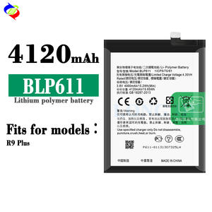 แบตเตอรี่แบบชาร์จใหม่ได้รุ่น BLP611 4.35v 4120mAh สำหรับ <span class=keywords><strong>OPPO</strong></span> <span class=keywords><strong>R9</strong></span> <span class=keywords><strong>Plus</strong></span> รุ่นความจุสูง - Product Image 2