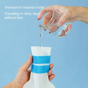 ที่หุ้มรองเท้าสุนัข ป้องกันสิ่งสกปรก ที่หุ้มเท้าแบบใช้แล้วทิ้ง รองเท้าสัตว์เลี้ยง ที่หุ้มเท้ากันน้ำสำหรับวันฝนตก - Product Image 2