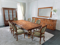 Meubles de salle à manger haut de gamme de style américain classique de luxe pour Vila grande maison Tables et chaises de salle à manger d'intérieur