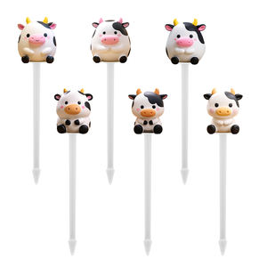 Nouvelle fourchette à fruits animaux pour enfant marque Mini fourchette château fruits nourriture pics Bento boîte pics dessin animé nourriture Pick graphique - Product Image 1