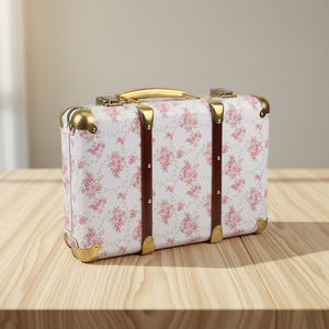 Wholesale Paperboard Suitcase Gifts Boxes Baby Cardboard Kids Suitcase with Handle - Product Image 1