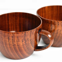 Gobelet à eau, bière, lait en bois fabriqué à la main, écologique, design personnalisé pour la maison, la cuisine, la restauration, vaisselle, carton