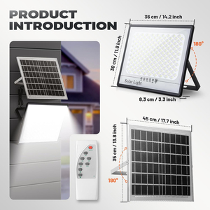 Projecteur LED SMD solaire étanche IP67 pour stades et extérieur, télécommande, construction en aluminium, 80W-1000W, vente en gros - Product Image 5