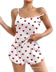 Conjunto <span class=keywords><strong>de</strong></span> <span class=keywords><strong>Pijamas</strong></span> para <span class=keywords><strong>Mujer</strong></span> al por Mayor, 2 Piezas, Estampado Lindo, Ropa <span class=keywords><strong>de</strong></span> Dormir, Camiseta y Pantalones Cortos, Tallas S-XXL, Tallas Grandes Disponibles, Múltiples Estampados - Product Image 4