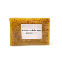 Sabun Lemon Kunyit Penghilang Flek Hitam Alami 100% Kustom, Sabun Mawar dan Asam Kojic untuk Mencerahkan Kulit