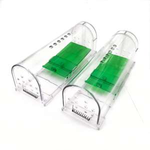 Chasse en plastique sans tuer les rats vivants attraper Smart Snap sans cruauté Tunnel <span class=keywords><strong>Rat</strong></span> <span class=keywords><strong>Cage</strong></span> rongeur souris pièges Station boîte pour intérieur - Product Image 1