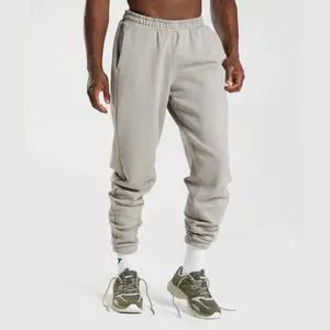 2023 New Customized Design Baggy Sweat Pants Cargo Track Pants Men French Terry Sweats