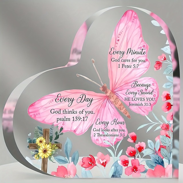 2D flat Christian gifts religious gifts women's scripture gifts Bible scripture inspirational acrylic desktop decoration