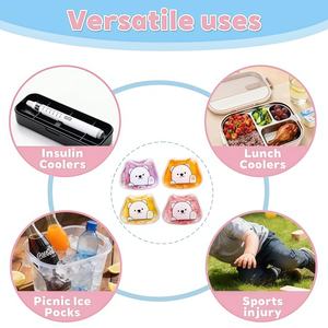 แผ่นเจลประคบร้อนเย็นแบบใช้ซ้ำได้สำหรับเด็ก บรรเทาอาการเจ็บปวด บวม รอยฟกช้ำ สำหรับเด็กทารกและเด็กโต ใช้ได้กับดวงตาและใบหน้า ช่วยบรรเทาอาการปวดจากการให้นมบุตร - Product Image 6