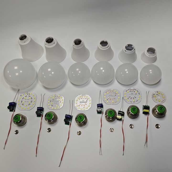 Factory Unassembled Skd Ckd 5w 10w 15w 20w 30w 60w Watt E27 Dob A Led T Type Bulb Parts Led Housing Skd Raw Material Led Bulb