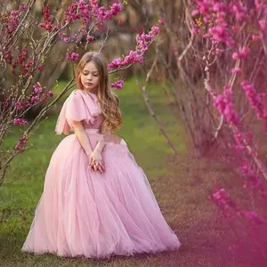 <span class=keywords><strong>Vestidos</strong></span> de niña de las flores tul suave <span class=keywords><strong>2023</strong></span> personalizado un hombro esponjoso <span class=keywords><strong>Primera</strong></span> Comunión cumpleaños boda fiesta <span class=keywords><strong>vestidos</strong></span> ropa Formal - Product Image 1
