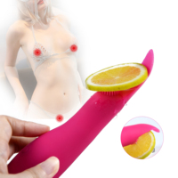 Starker Vibrator mit Wiederaufladbarer IPX7 Wasserdichter Heizfunktion für Zungenstimulation bis zum Höhepunkt G-Punkt-Vibrator Klitoris-Stimulation für Frauen
