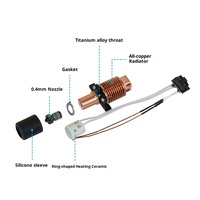 Pièces pour imprimante 3D Bambu Lab P1 Series Ring Ceramic Heating Hot End,Bambu Lab Parts