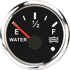 52mm Black Face Rotlicht Konvexe Linse Wasserstands anzeige mit Warnung Wasserdicht Rostfrei für Marine Yacht Boot - Product Image 1
