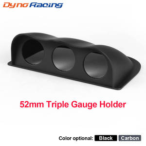 Hot-Selling 52mm Three-Hole <b>Black</b> Carbon Fiber Racing Instrument Base New Cross-Border ABS Seated Instrument <b>Bracket</b> - Product Image 4