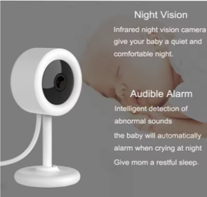 Caméra IP Tuya Wi-Fi HD 4MP sans fil, babyphone, vision nocturne, support flexible, berceuses, détection des pleurs, sirène intégrée - Product Image 4