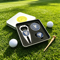 Coffret Cadeau Personnalisé de Golf – Marqueur de Balle et Outil de Réparation de Divots sur Mesure – Jeton de Poker Sportif en Gros