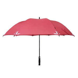 <span class=keywords><strong>Parapluie</strong></span> de golf de <span class=keywords><strong>canne</strong></span> droite à ouverture automatique avec bande de sécurité réfléchissante de grande taille - Product Image 2