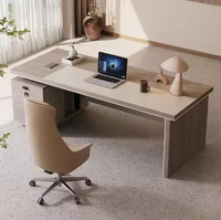 Bureau de direction moderne très vendu avec armoire de rangement latérale, table de bureau exécutive pour usage commercial, en bois