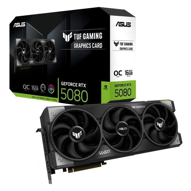 New TUF GeForce RTX 5080 O16G GAMING Fan 256 Bit +DP 2700-2730MHz Desktop Computer E-Sports Independent Graphics Card
