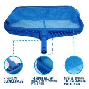 Leaf Skimmer Swimming <b>Pools</b> Skimmer <b>Net</b> Rubbish <b>Cleaning</b> Rake Leaf Mesh Deep Bag Pond Leaves <b>Cleaning</b> <b>Net</b> <b>Pool</b> Accessories - Product Image 2