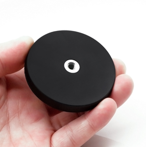 <span class=keywords><strong>Base</strong></span> magnética recubierta de pegamento NdFeB fuerte <span class=keywords><strong>con</strong></span> asiento de succión magnética sin orificio de rosca interna para materiales altamente magnéticos - Product Image 5