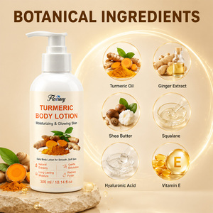 Lotion Corporelle Hydratante et Éclaircissante au Curcuma <span class=keywords><strong>24H</strong></span> Longue Durée 300ml – Prévient la Sécheresse Saisonnière et les Démangeaisons, Renforce la Barrière Cutanée - Product Image 3
