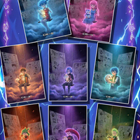 YQ Wholesale Nouvelles cartes de collection Fan Art, Tableau d'art acrylique fantaisie sur le thème de la peinture spirituelle, Boîte de boosters Pokémon, Jeux de société