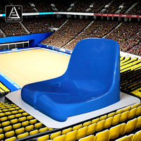 Haute qualité Durable PP milieu dossier en plastique stade tribune chaise étanche gradin chaises sièges de stade fixes