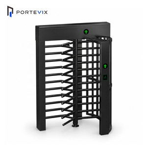 Torniquete de Altura Completa PORTEVIX con Control de Acceso por Tarjeta RFID, Bidireccional, Anti-Embutidos, Motor sin Escobillas, para Fábricas y Empresas - Product Image 1