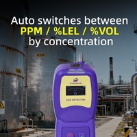 Détecteur de gaz combustible portable à trois bandes (LEL%, PPM, VOL%) pour la détection de gaz naturel