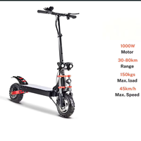 Nuevo Scooter Eléctrico Todoterreno de 10 Pulgadas con Neumáticos Anchos, Batería de Litio de 48V, Motor sin Escobillas de 800W*2, 55 km/h, 150 kg, Superventas