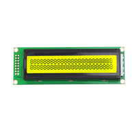 Modul Layar LCD Karakter STN 20x4 2402, Layar LCM dengan Latar Belakang Biru dan Lampu Latar LED Putih dengan Header Pin PCB