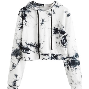 Customizable Pullover Plus Size Printed Hoodies Women's Breathable <b>Cropped</b> <b>Tops</b> - Product Image 1