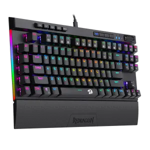 Redragon K587-Teclado mecánico para jugadores, 87 teclas, tipo C, RGB