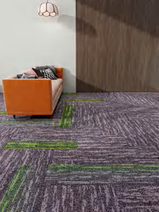 Baldosas de Moqueta de PP para Oficina Comercial, Ecológicas, Resistentes al Fuego, Insonorizadas, Diseño Moderno y Grueso, para Uso en Hogar y Oficina - Product Image 5