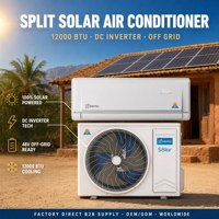 Aire Acondicionado Solar Split de 12000 BTU con Inversor DC para Hogar Fuera de la Red