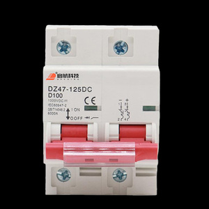 Автоматический выключатель QIHANG QHD1-125 для фотоэлектрических систем, 2P, <span class=keywords><strong>DC</strong></span> 1000В, солнечный мини-выключатель, выключатель для аккумуляторов, 125А/100А, <span class=keywords><strong>DC</strong></span> MCB, крепление на DIN-рейку, PA66 - Product Image 3