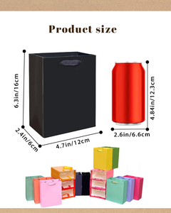 Luxury Brand Custom logo Gift Paper Bag for <b>Clothes</b> Multicolor Matte Garment Clothing Boutique Packaging Bags with Ribbon Handle - Product Image 2
