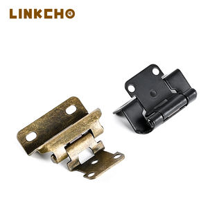 LINKCHO Amerikaanse stijl veer scharnieren keukenkast stille deurscharnieren mat zwart half omhullende keukenkastdeurscharnieren - Product Image 3