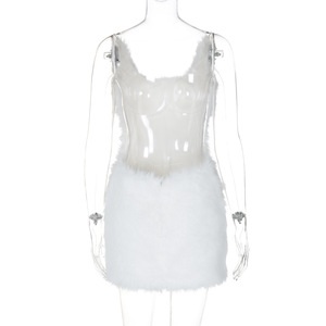 Nouvelle Collection Été – <span class=keywords><strong>Robe</strong></span> Courte Slim <span class=keywords><strong>Droite</strong></span> <span class=keywords><strong>Blanche</strong></span> sans Manches à Col Carré Taille XS pour Femme – <span class=keywords><strong>Robe</strong></span> Décontractée Féminine - Product Image 6