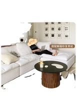 2025 MYUZ Cloud Soft Sofa - Cremefarbenes Wabi-Sabi-Stil Faulenzersofas Minimalistisches Leinen-Polstersofa mit Daunenfüllung Modulares Weißes Sofa-Set