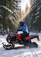 Quad convertible 125CC à essence, adapté à la plage et à la neige, ATV tout-terrain pour les loisirs en plein air