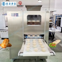 Machine à couper et à arrondir la pâte à pain pour pizza et burger, haute efficacité, en acier inoxydable, moteur automatique pour les boulangeries de pains à burger